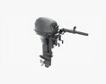 Portable Outboard Boat Motor With Tiller 3D模型