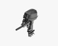 Portable Outboard Boat Motor With Tiller Used 3D 모델 