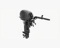Portable Outboard Boat Motor With Tiller Used Modello 3D
