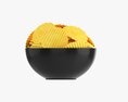 Potato Chips In Bowl 01 3D модель