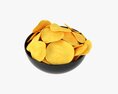 Potato Chips In Bowl 02 Modelo 3d