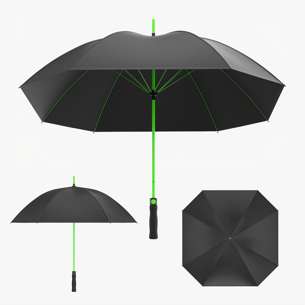 Rectangular Automatic Umbrella 3D-Modell