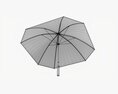 Rectangular Automatic Umbrella Modello 3D