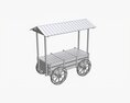 Roofed Fairground Cart Modelo 3d