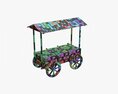 Roofed Fairground Cart 3D модель