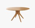 Round Dining Table 01 Modèle 3d