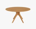 Round Dining Table 01 3Dモデル