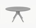 Round Dining Table 01 Modelo 3D