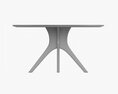Round Dining Table 01 3D 모델 