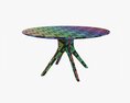 Round Dining Table 01 3Dモデル