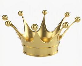 Royal Coronation Gold Crown 01 3D model