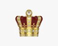 Royal Gold Crown With Diamonds 3D модель