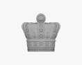 Royal Gold Crown With Diamonds 3D модель