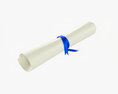 Scroll Tied With Ribbon 3d model