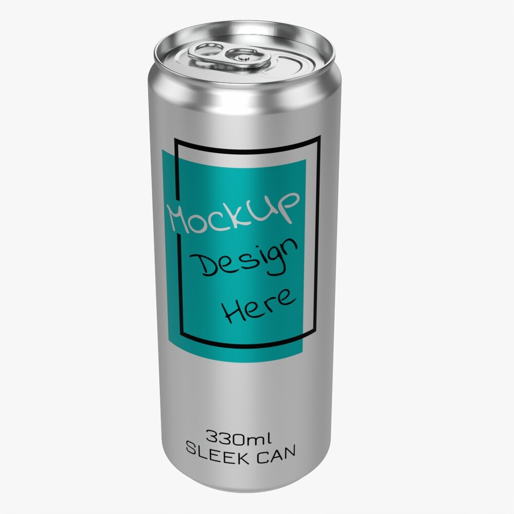 Sleek Beverage Can 330 Ml 11.15 Oz 3Dモデル