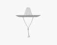 Sombrero Straw Hat Brown 3Dモデル