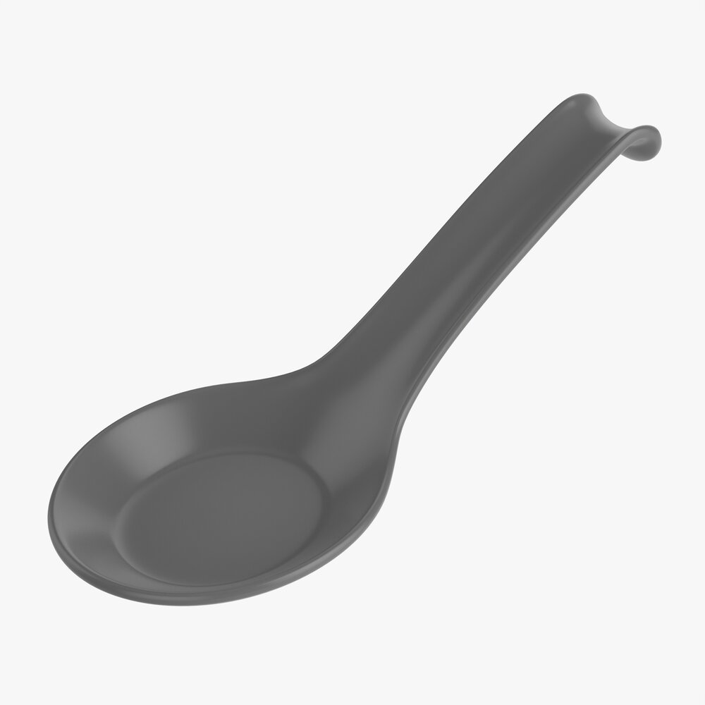 Spoon For Japanese Food 3D model
