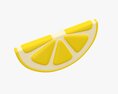 Stylized Lemon Slice 3D модель
