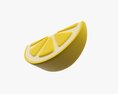 Stylized Lemon Slice 3D 모델 
