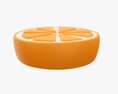 Stylized Orange Slice 3D 모델 