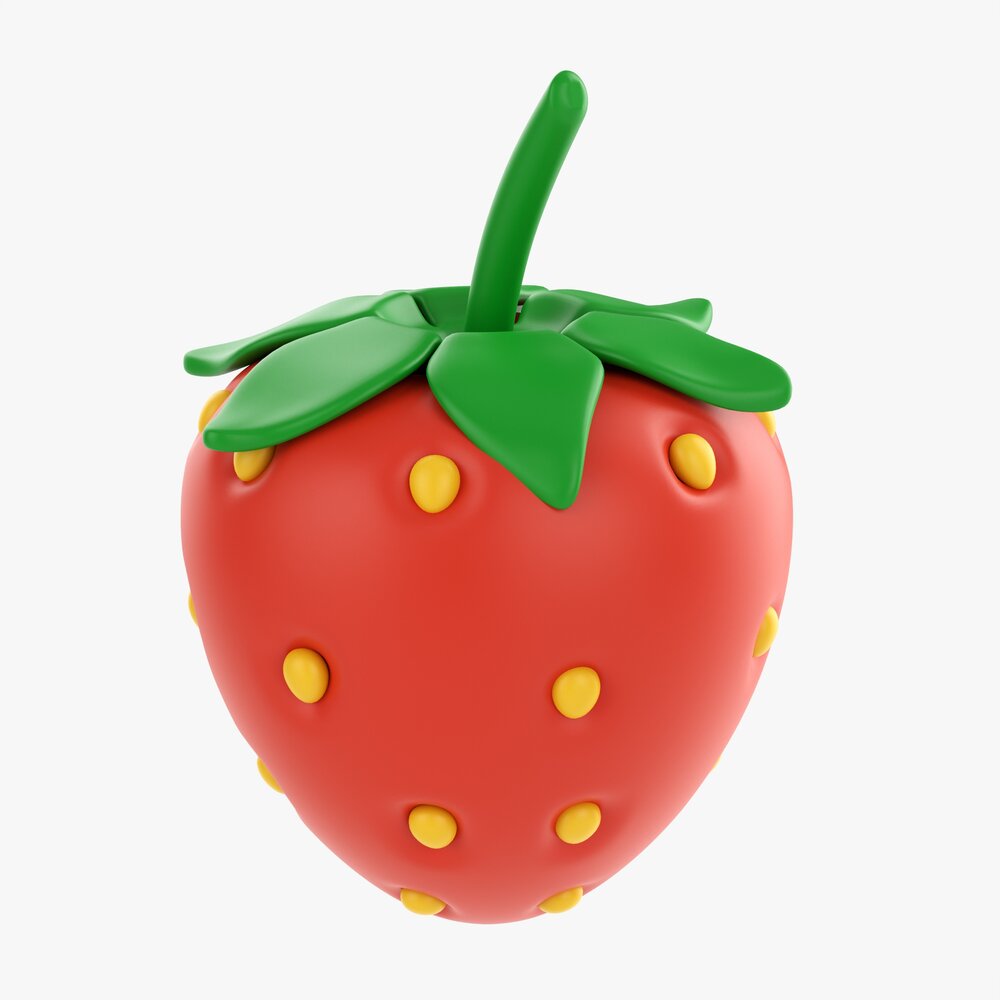 Stylized Strawberry Modèle 3D