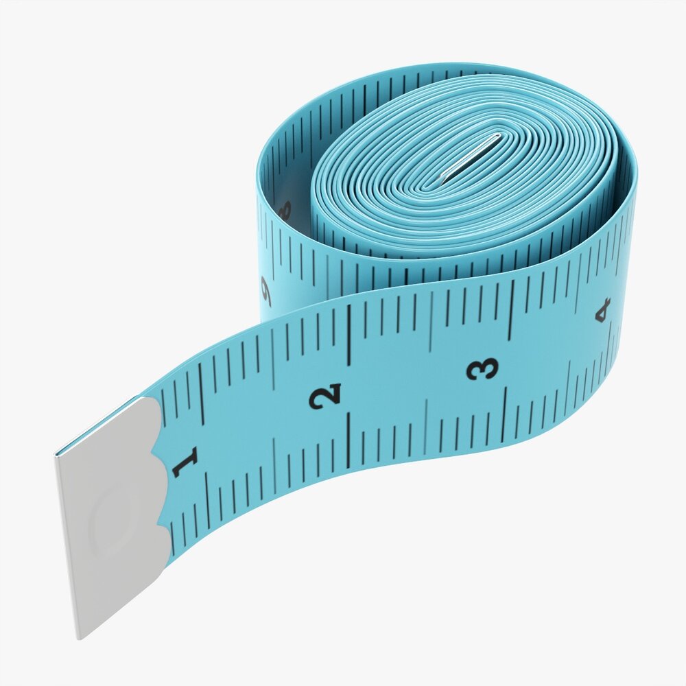Tailor Measuring Tape 02 3D model