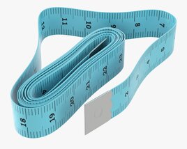 Tailor Measuring Tape 03 3D model