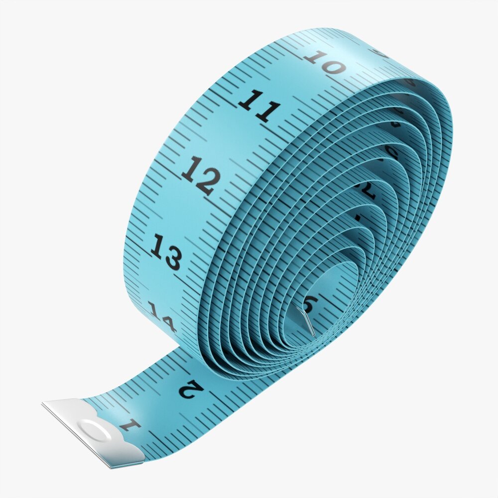 Tailor Measuring Tape 04 3D model