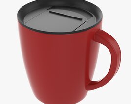 Travel Coffee Mug With Handle 01 3D модель