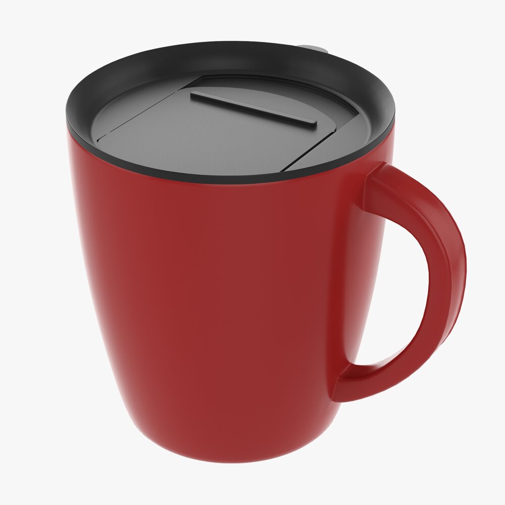 Travel Coffee Mug With Handle 01 3D model