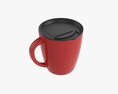 Travel Coffee Mug With Handle 01 Modello 3D