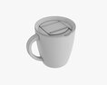 Travel Coffee Mug With Handle 01 3Dモデル