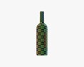 Wine Bottle Mockup 01 3D модель