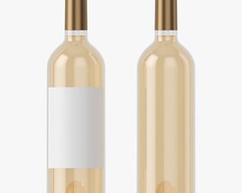 Wine Bottle Mockup 02 3D-Modell