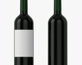 Wine Bottle Mockup 03 Red Modèle 3d
