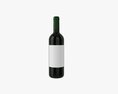 Wine Bottle Mockup 03 Red 3D модель