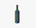 Wine Bottle Mockup 03 Red 3D модель