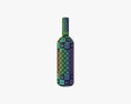 Wine Bottle Mockup 04 Screw Cap 3D модель