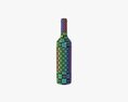 Wine Bottle Mockup 05 Red Modello 3D