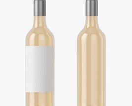 Wine Bottle Mockup 06 Screw Cap 3Dモデル
