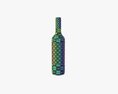 Wine Bottle Mockup 06 Screw Cap 3D 모델 