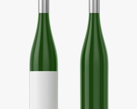 Wine Bottle Mockup 09 Screw Cap 3D модель