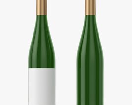 Wine Bottle Mockup 10 3D model