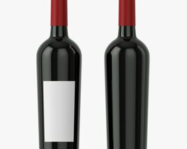 Wine Bottle Mockup 15 3Dモデル