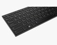 Wireless Keyboard Black 3d model