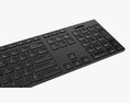 Wireless Keyboard Black Modelo 3d
