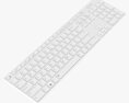 Wireless Keyboard White 3D-Modell