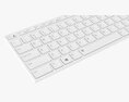 Wireless Keyboard White 3D-Modell