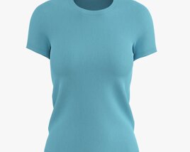 Womens Short Sleeve T-Shirt 02 V2 Modelo 3D