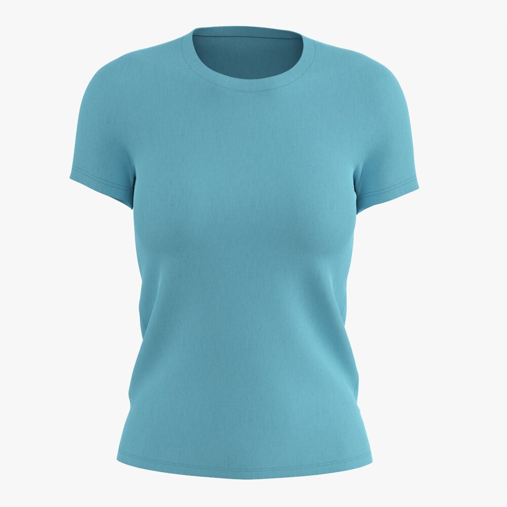 Womens Short Sleeve T-Shirt 02 V2 3D model